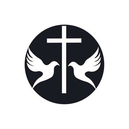church christian line art logo design,Christian symbols.
のイラスト素材
