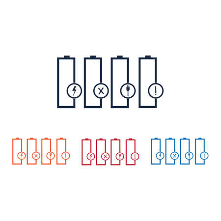 Battery Energy Vector Logo Templateのイラスト素材