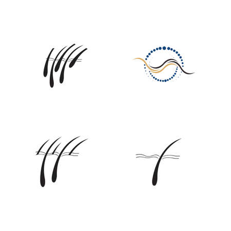 Hair treatments vector icon Illustration design template.のイラスト素材