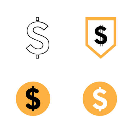 dollar money vector icon illustration design template - vectorのイラスト素材