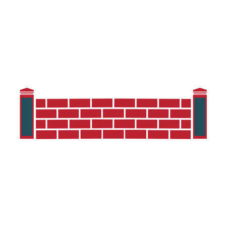 Brick Building logo design vector, Brickwork simple modern logo template, Emblem, Design Concept, Creative Symbol, Iconのイラスト素材