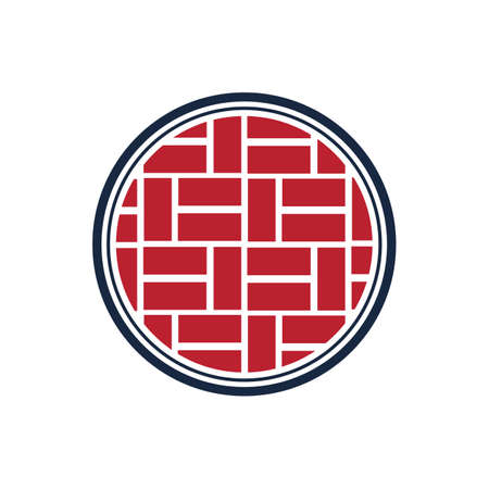 Brick Building logo design vector, Brickwork simple modern logo template, Emblem, Design Concept, Creative Symbol, Iconのイラスト素材