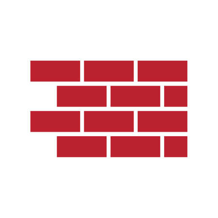 Brick Building logo design vector, Brickwork simple modern logo template, Emblem, Design Concept, Creative Symbol, Iconのイラスト素材