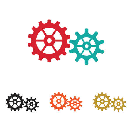 Gear Logo Template vector icon illustration designのイラスト素材