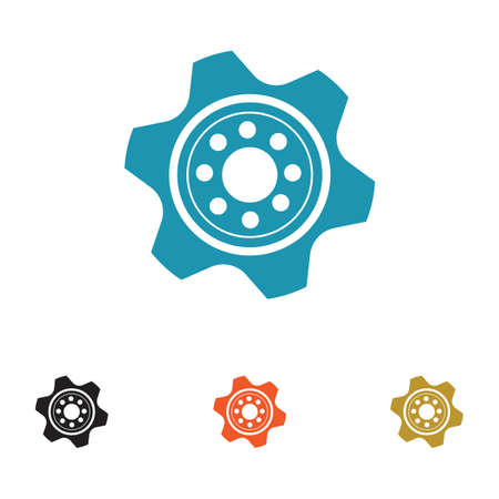 Gear Logo Template vector icon illustration designのイラスト素材