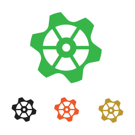 Gear Logo Template vector icon illustration designのイラスト素材