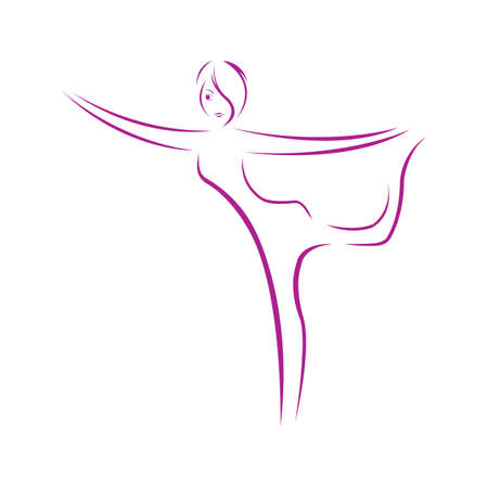 yoga logo symbol illustration design template - vectorのイラスト素材