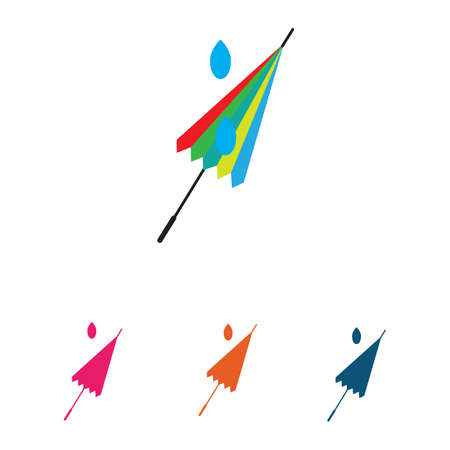 umbrella icon vector illustration template designのイラスト素材