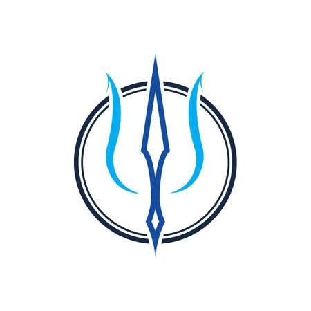 Trident Logo Template vector icon illustration design