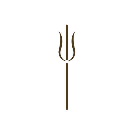Trident Logo Template vector icon illustration designのイラスト素材