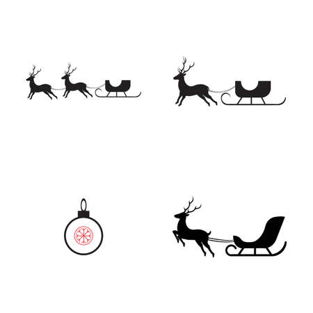 Christmas vector icons illustrations design template - Vectorのイラスト素材
