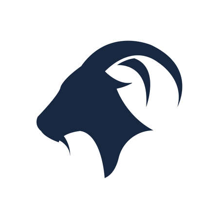 Goat Logo Template vector icon illustration designのイラスト素材