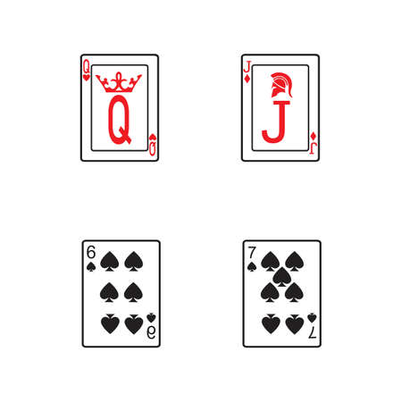 casino card icon template vector illustration design,
playing card Vector Icon illustration designのイラスト素材