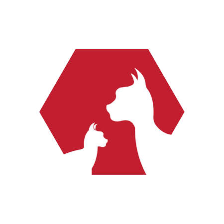 cat logo vector symbol illustration design templateのイラスト素材