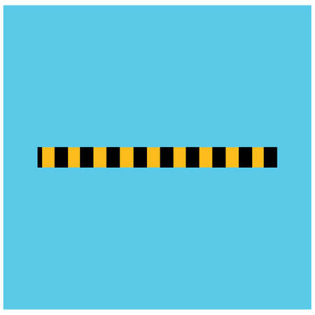 Black and yellow police stripe Vector illustration design