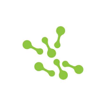 molecule logo vector icon illustration design template