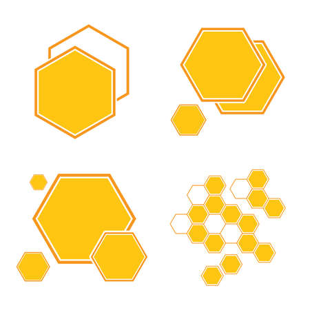 Honeycomb background texture illustration designのイラスト素材