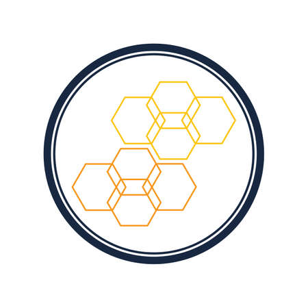 Honeycomb background texture illustration designのイラスト素材