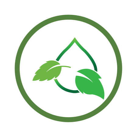 Logos of green Tree leaf ecology nature element vectorのイラスト素材