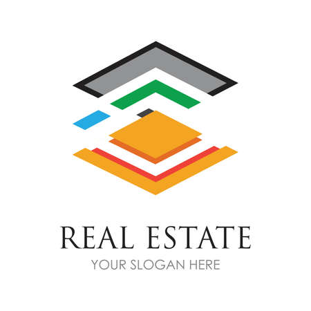 Real estate logo icon illustration - Vectorのイラスト素材
