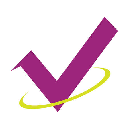 check mark icon vector illustration design templateのイラスト素材