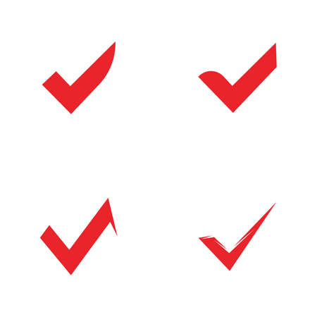 check mark icon vector illustration design templateのイラスト素材