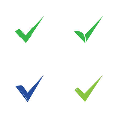 check mark icon vector illustration design templateのイラスト素材