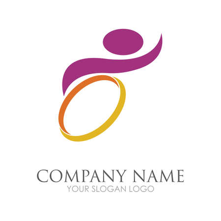disability logo vector illustration design template - vectorのイラスト素材