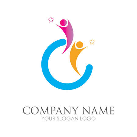 disability logo vector illustration design template - vectorのイラスト素材