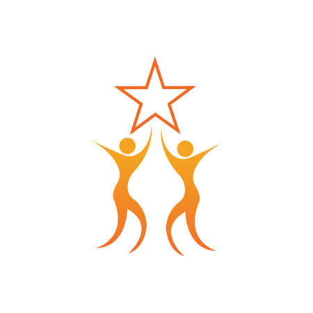 people care success health life logo template icons Community people care logo and symbols template family care love logo and symbolsのイラスト素材