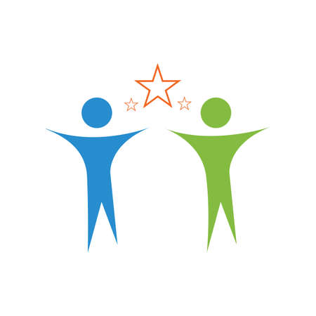 people care success health life logo template icons Community people care logo and symbols template family care love logo and symbolsのイラスト素材