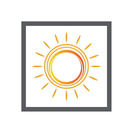 Sun Vector illustration Icon Logo Template designのイラスト素材