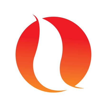 Fire with flame  Logo - Vectorのイラスト素材