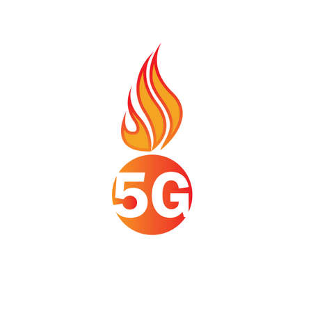 5g logo sign vector templateVector technology icon network sign 5G