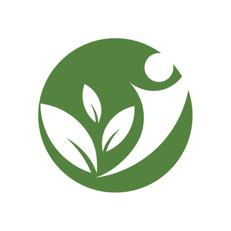 modern people leaf  vector illustration design templateのイラスト素材