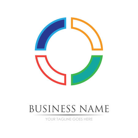 Letter O Business corporate abstract unity vector logo design template
Letter O Logo Template vector icon designのイラスト素材