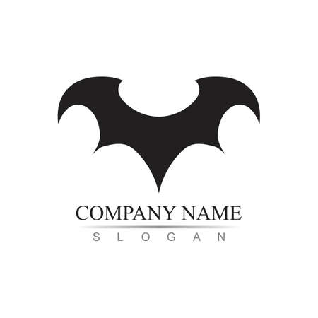bat vector icon logo template illustration designのイラスト素材