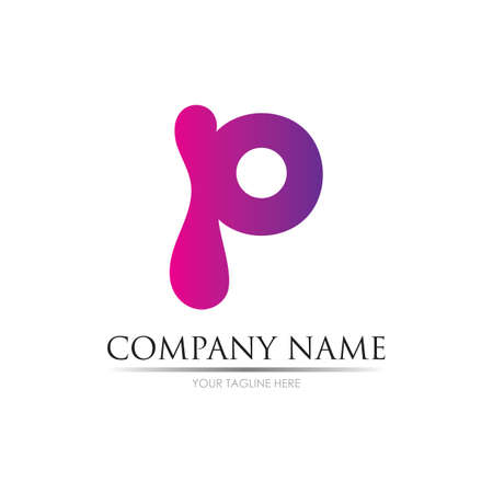 Letter P Business corporate abstract unity vector logo design template
Letter p Logo Template vector icon designのイラスト素材