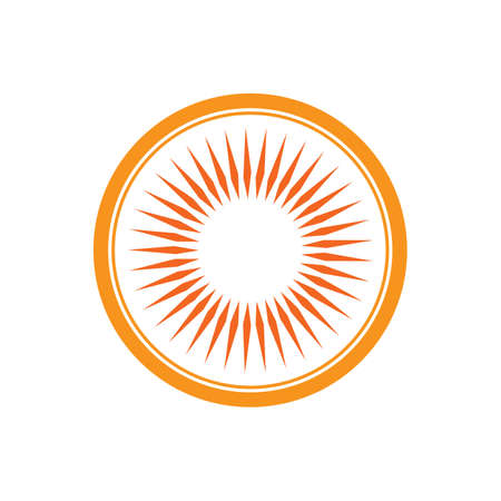 vector illustration of sun logo design templateのイラスト素材