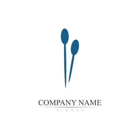 Dandelion logo and symbol flower illustration designのイラスト素材