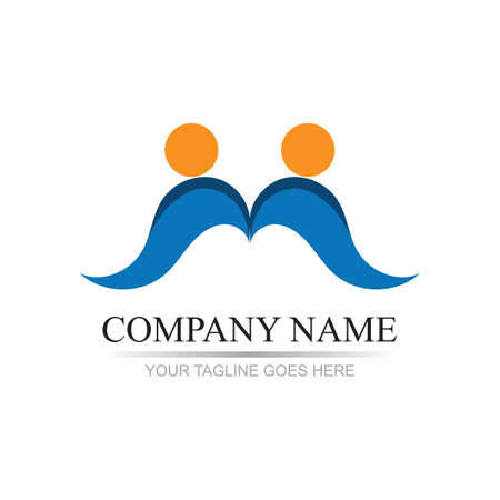family care love logo and symbols illustration designのイラスト素材