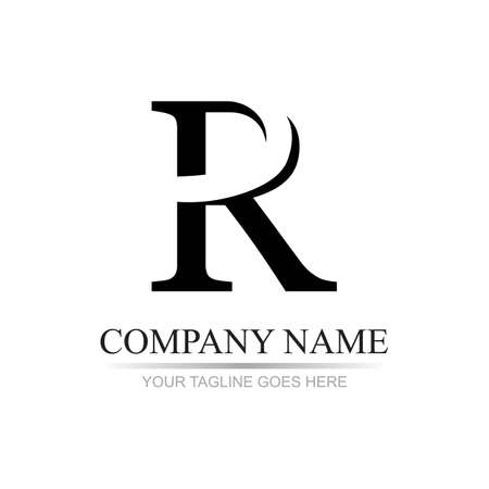 Letter R Logo Template vector icon designのイラスト素材