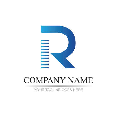 Letter R Logo Template vector icon designのイラスト素材