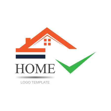 home logo vector icon illustration design templateのイラスト素材