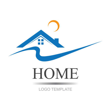 home logo vector icon illustration design templateのイラスト素材