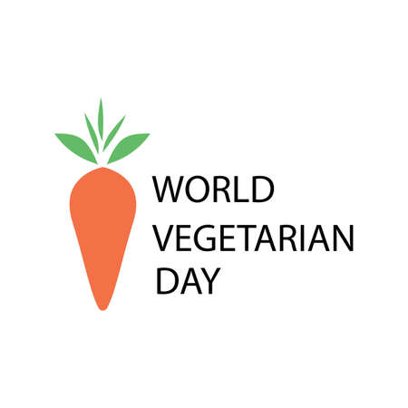 World vegan day vector illustration. Suitable for greeting card, poster and banner.のイラスト素材