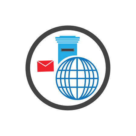 vector illustration of World Post Day logo designのイラスト素材