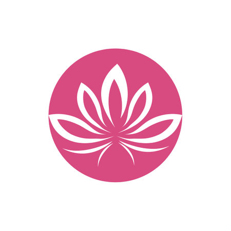 Beautiful Vector lotus flowers design logo Template iconのイラスト素材