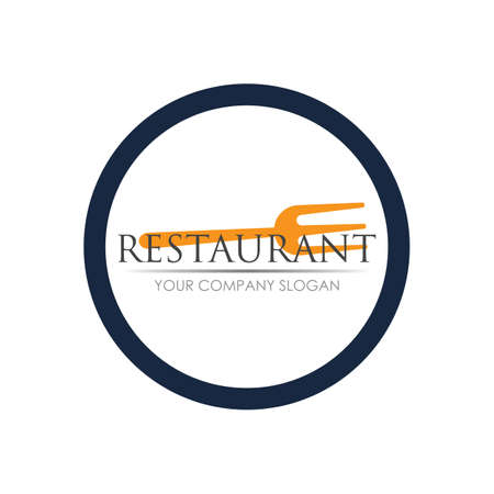 restaurant logo vector illustration design templateのイラスト素材
