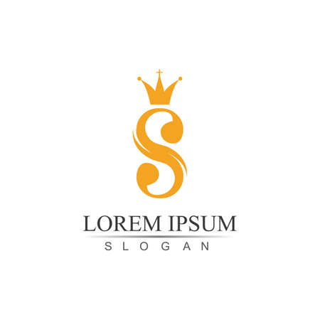 Letter S Logo Template vector icon designのイラスト素材